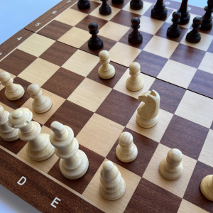 Drvena šahovska garnitura – Golden Knight Chess Set 5